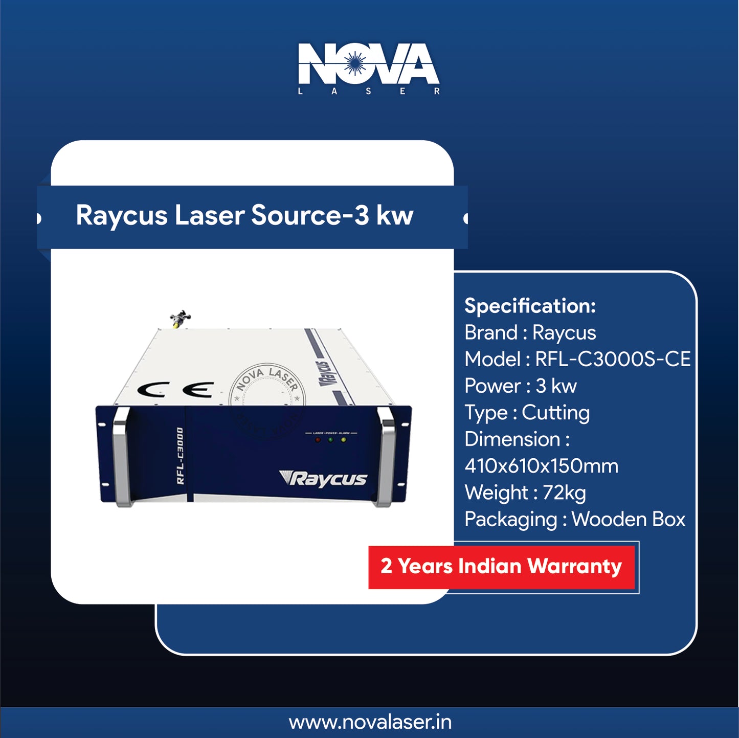 Raycus Laser Source I 3KW