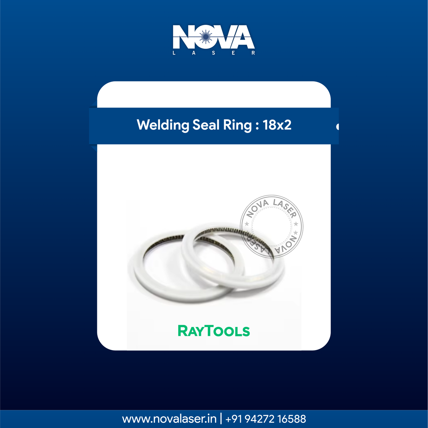 Laser Welding Seal Ring : For 18x2 mm Protective Lens