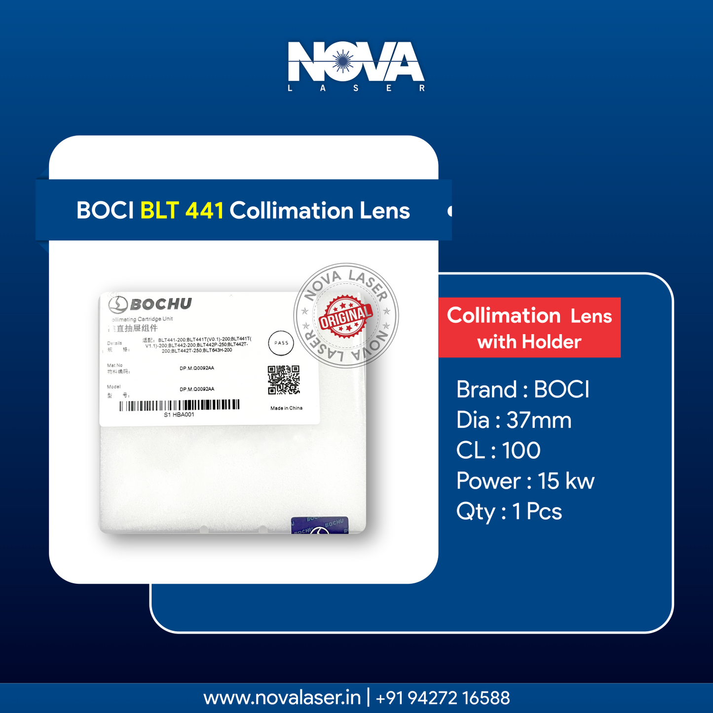 BOCI BLT 441 Collimating Lens 37X100 With Assembly (Original)