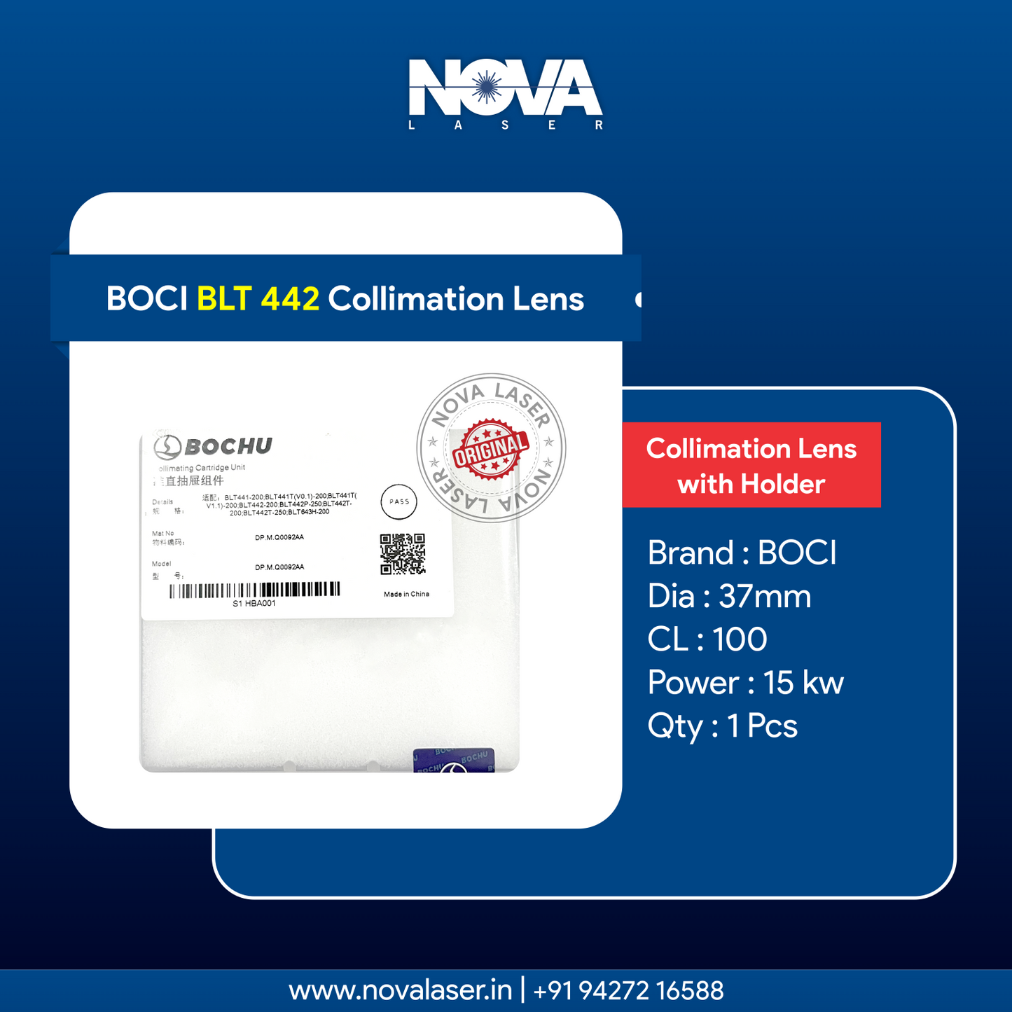 BOCI BLT 442 Collimating Lens 37X100 With Assembly (Original)