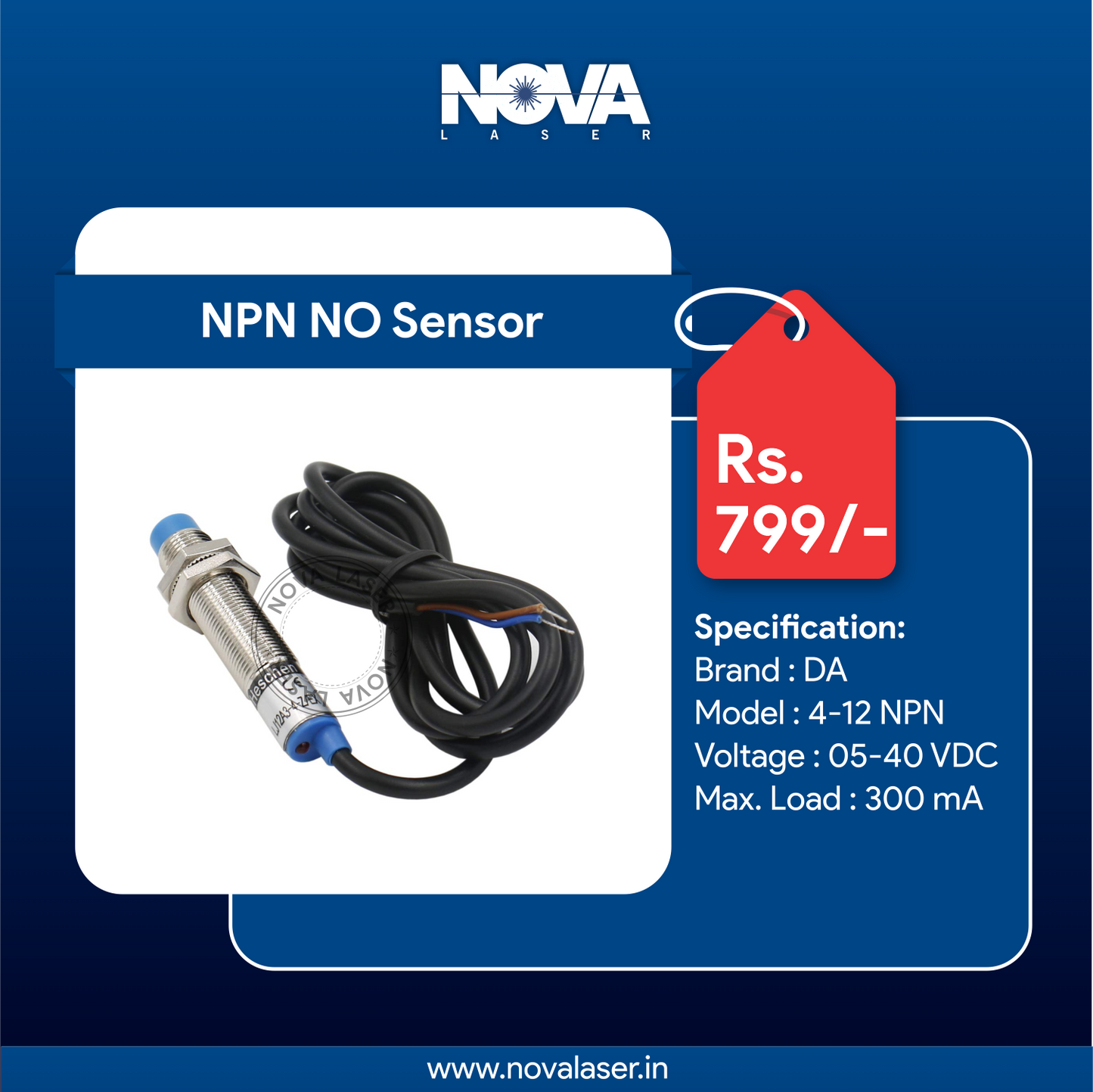 NPN NO Limit Sensor for Fiber Laser Cutting Machines