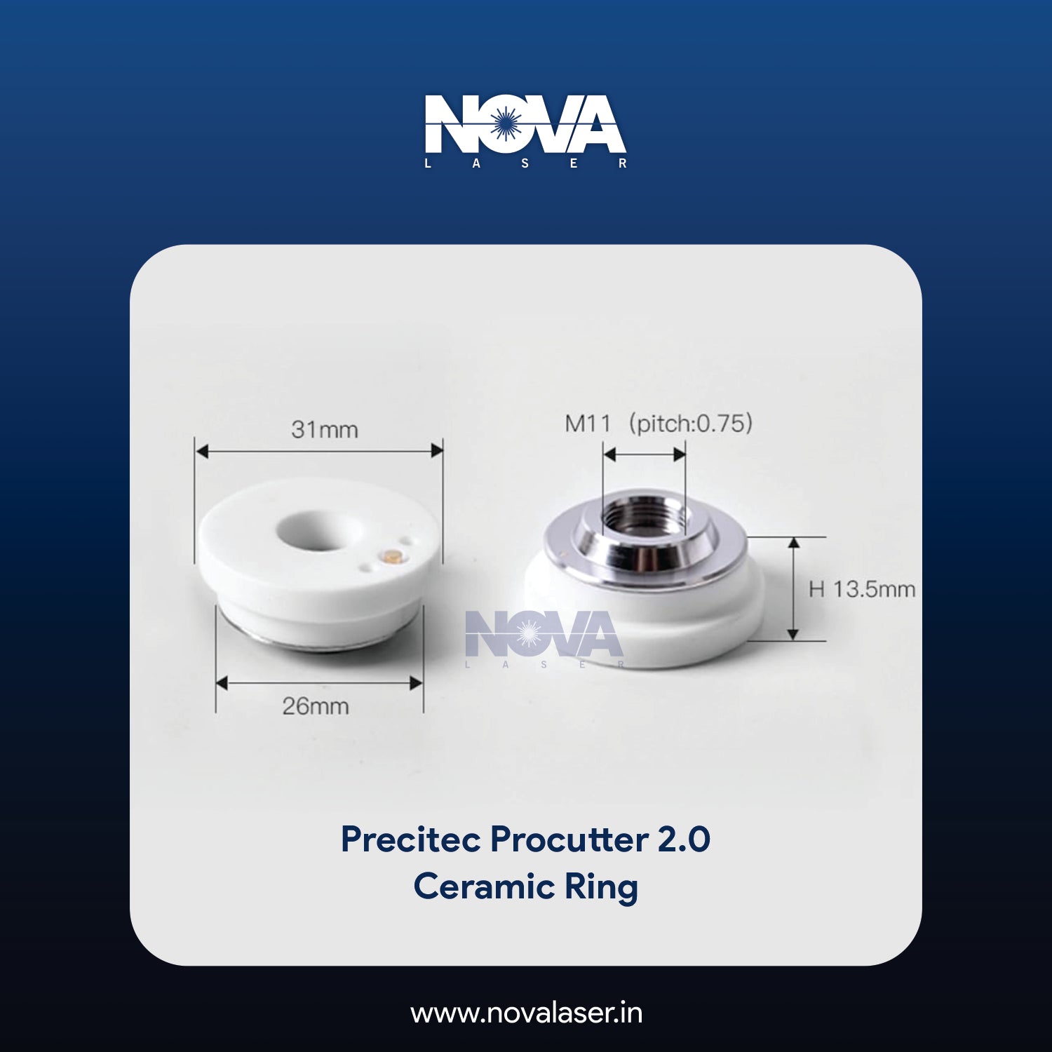 Precitec Procutter Ceramic Ring | Dia : 31 I Pipe Cutting I Ready Stock ...