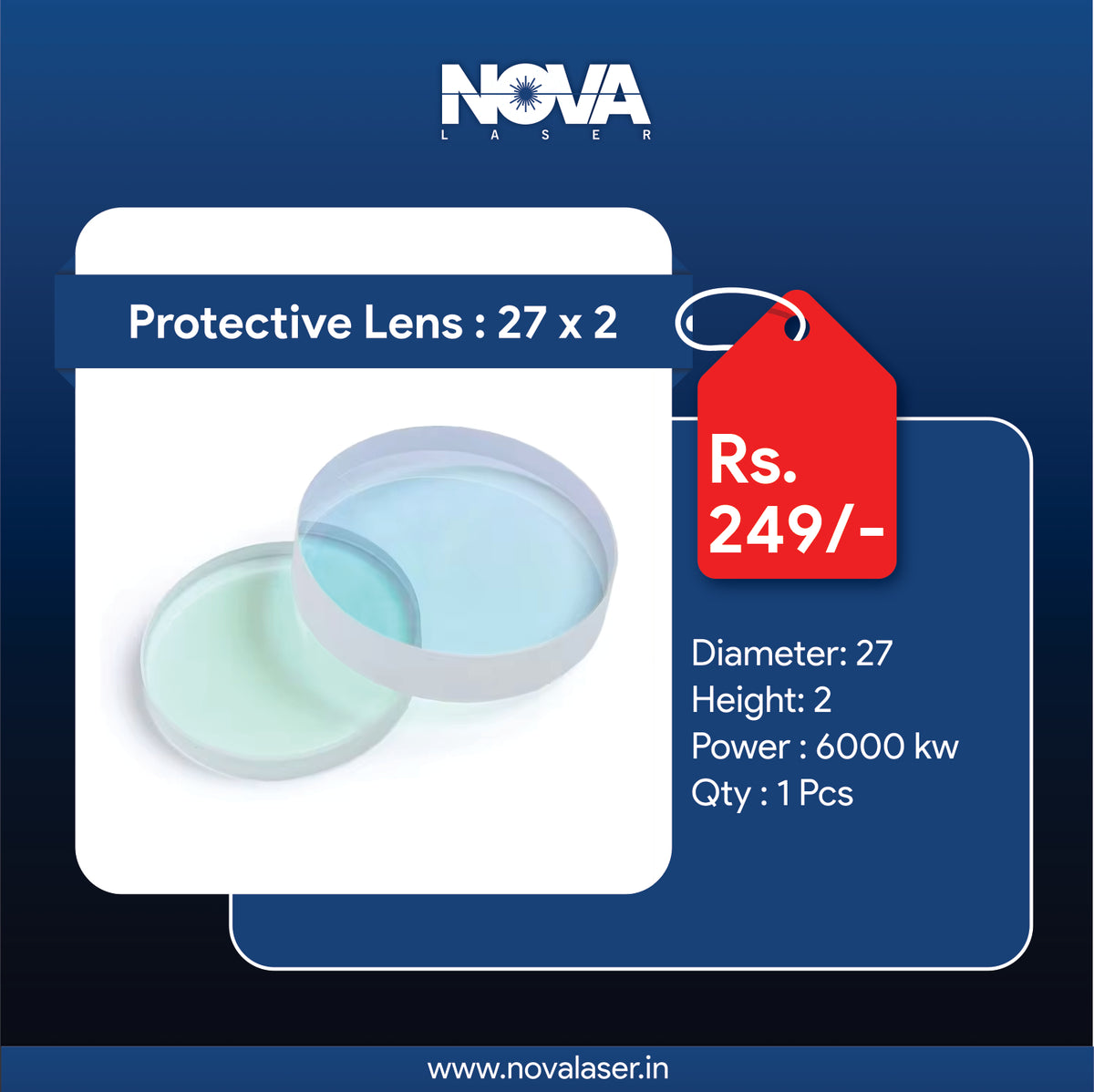 Protective Lens I Size 27x2 I Power 6KW I Ready Stock I Lowest Price ...