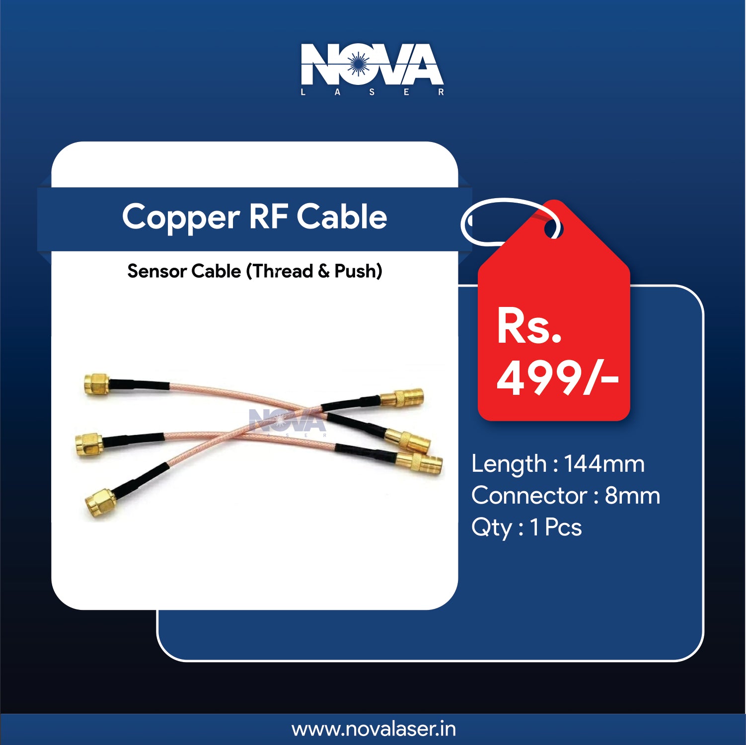 C2 Raysor Cable Copper RF Cable/ Sensor Cable For Raytool Laser Cutting Head/Machine ...